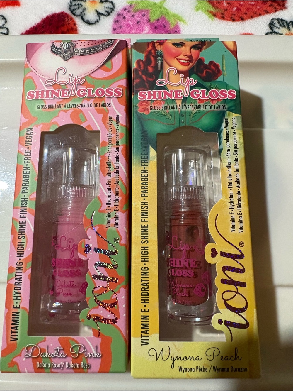 Iconi Lip Shine Gloss — Dakota Pink & Wynona Peach